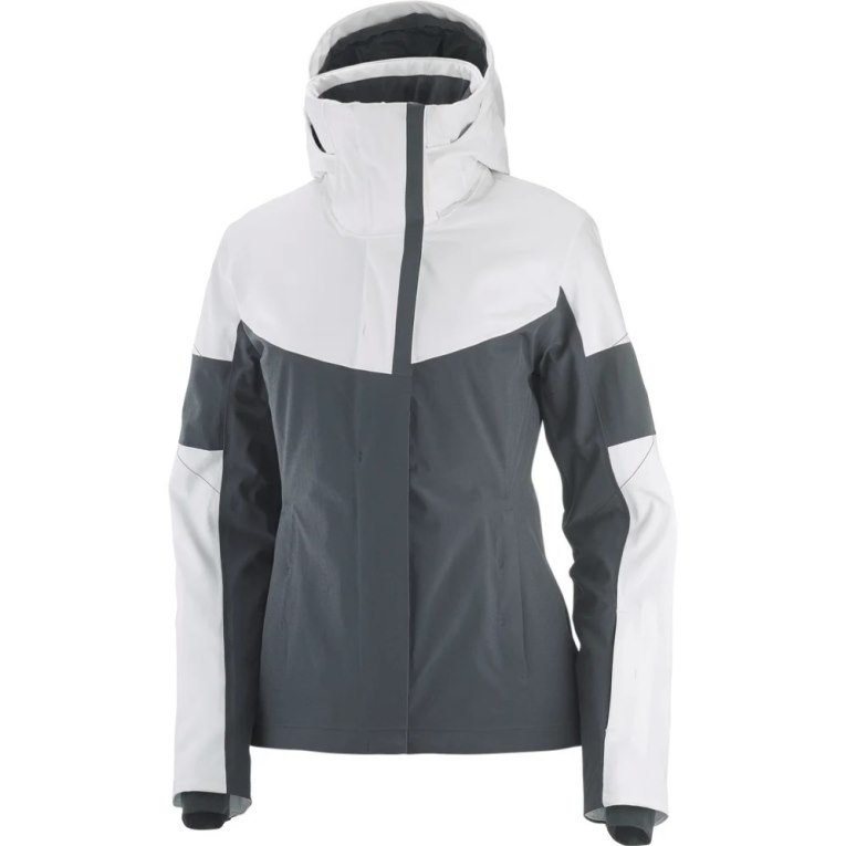 Chaquetas Aislantes Salomon Speed Mujer Blancos Negros | MX HCST869